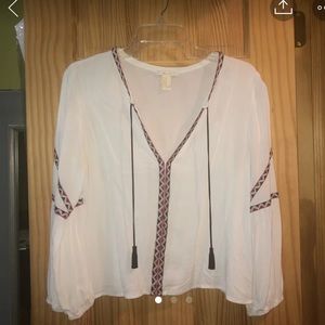 V neck blouse